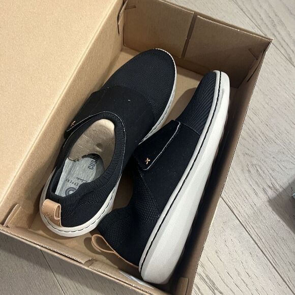 Clarks Step Urbanrace Cloudsteppers Black Slip On Sneakers Mens US 8 - Picture 4 of 14